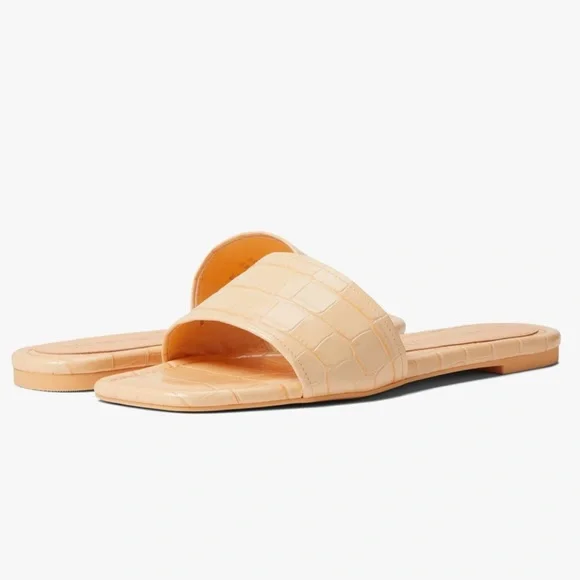 Stuart Weitzman Summer Slide Sandal Mango Color Shoe Size 8.5 NEW